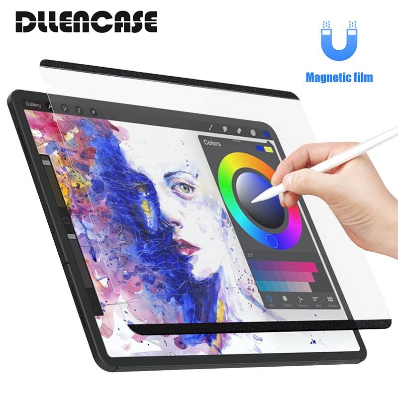 Danycase 紙狀屏幕保護膜適用於 iPad Pro 11 Air 4 10.9 10.2 7th 8th 可拆卸磁