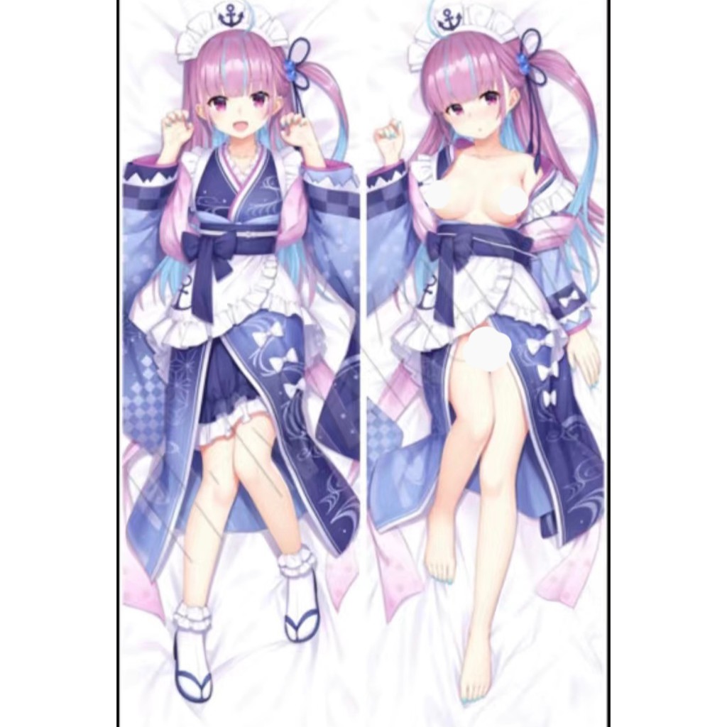 Vtuber 湊阿庫婭周邊等身抱枕hololive 阿誇周邊youtuber靠枕阿庫婭二次元周邊抱枕aqua 蝦皮購物