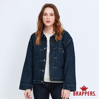 BRAPPERS 女款 寬版落肩牛仔外套-藍