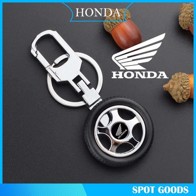 HONDA 本田 scoopy click vario 125 adv pcx 150 160 摩托車合金鑰匙扣輪胎配件