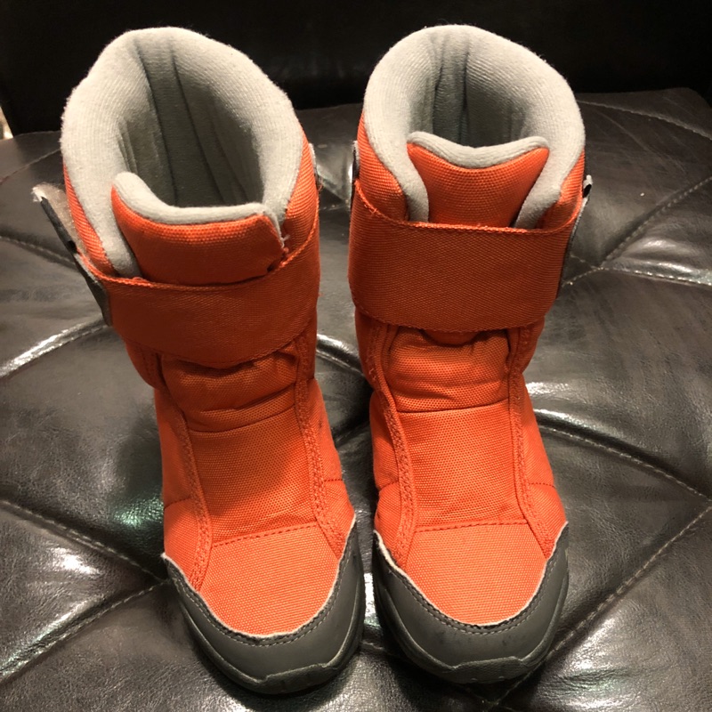 迪卡儂 雪靴 19cm 橘