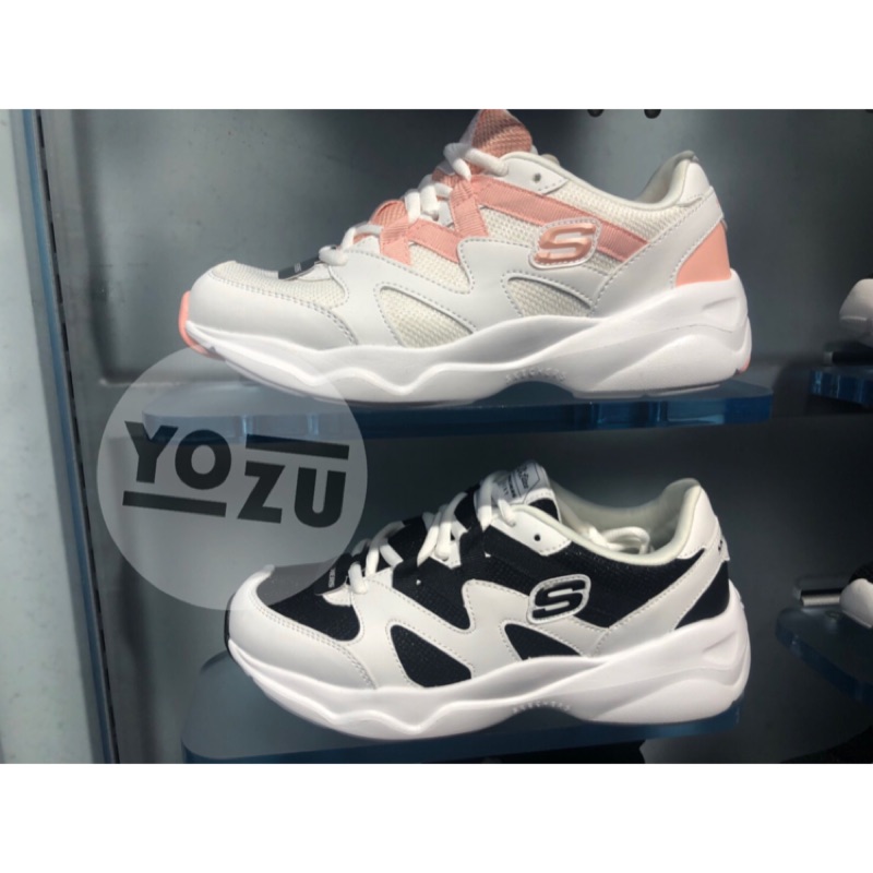 ⭐️YOZU ⭐️SKECHERS 女生 復古 老爹鞋 緞帶鞋 88888162WBK 88888162WCRL