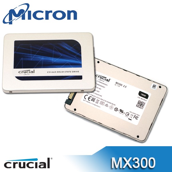 美光Micron Crucial MX300 525GB SATAⅢ固態硬碟7mm