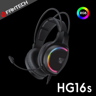 【FANTECH HG16s】USB 7.1聲道RGB耳罩式電競耳機 40mm單體/環繞立體音效/懸浮式頭帶/降噪麥克風