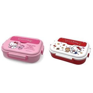 三麗鷗Hello Kitty 凱蒂貓 不鏽鋼 快餐盤 (附餐具)-2色