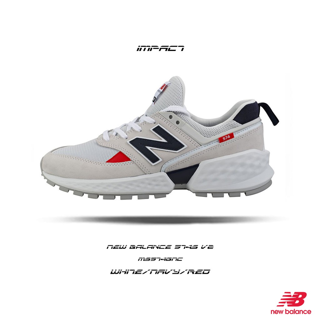 New Balance 574S V2 白 藍 紅 韓國 輕量 復古 韓系 IU著用款 MS574GNC IMPACT