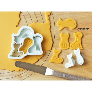 小屋子雜貨舖🏠現貨🚩日本COTTA貓咪組合貓咪拼圖餅乾模/餅乾壓模/DIY餅乾