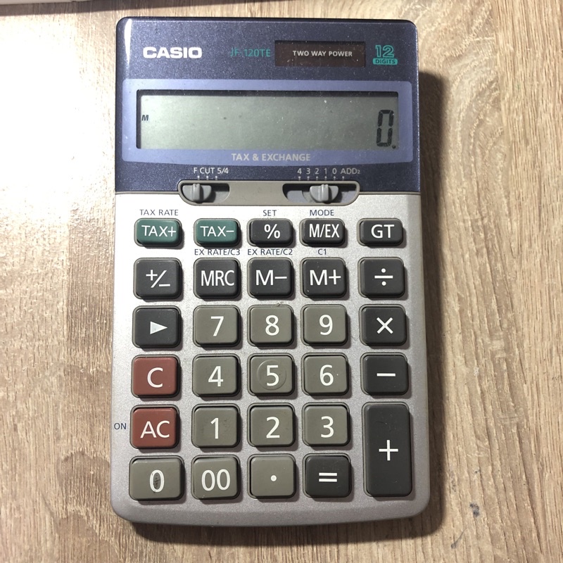 Mju斷捨離 Casio計算機jf 120te 12位數商用計算機 蝦皮購物