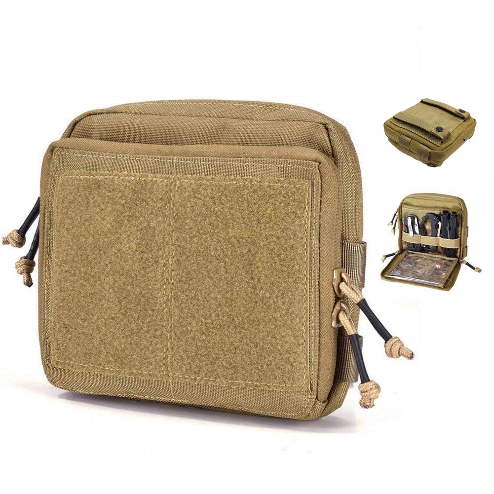 軍迷1000D CORDURA戶外戰術地圖包工具雜物整理收納MOLLE掛包醫療包