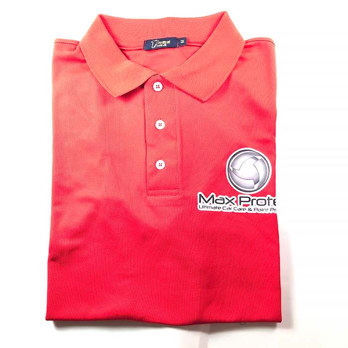 好蠟 Max Protect T恤排汗POLO (S,M,L,XL,XXL),紅色,購買請告知尺寸