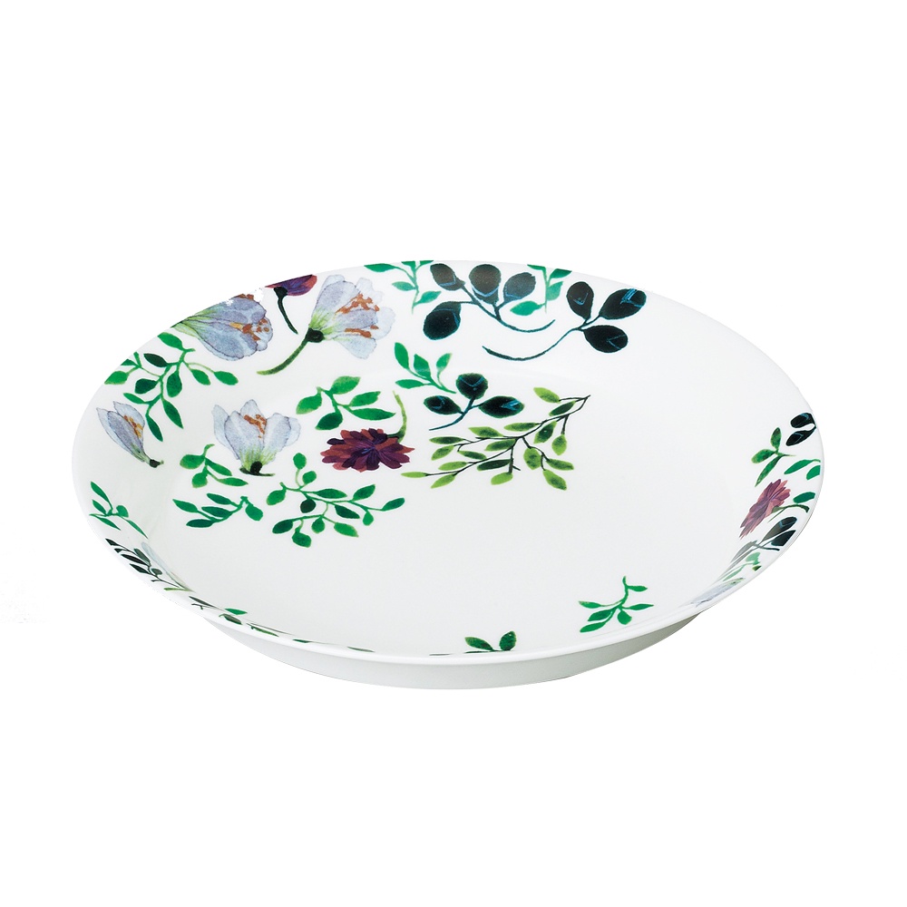 【NARUMI鳴海骨瓷】Anna Emilia 奶奶的花束骨瓷餐具(設計師聯名) 麵食盤