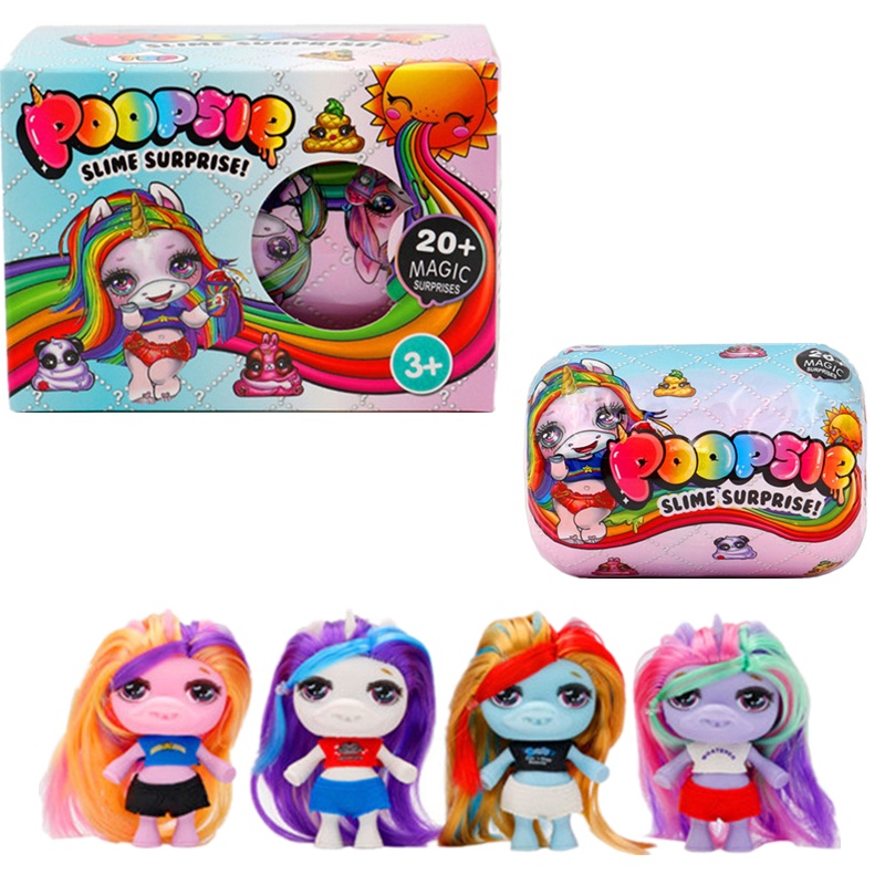 LOL SURPRISE Lol 驚喜玩具 Poopsies 史萊姆球娃娃吐粘液獨角獸娃娃女孩擠壓軟凳假裝玩具