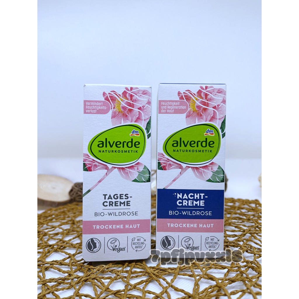 alverde 艾薇德 dm 野玫瑰保濕 日霜 晚霜 50ml 德國代購