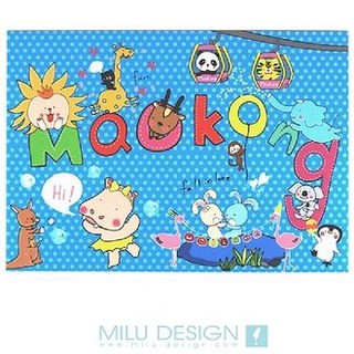 派對貓纜明信片/MILU/PostCard/MAOKONG PARTY