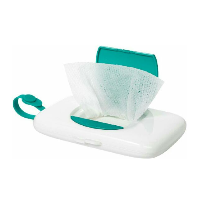 【現貨】美國OXO tot攜帶型濕紙巾盒 紙巾盒 按壓式 可掛嬰兒推車