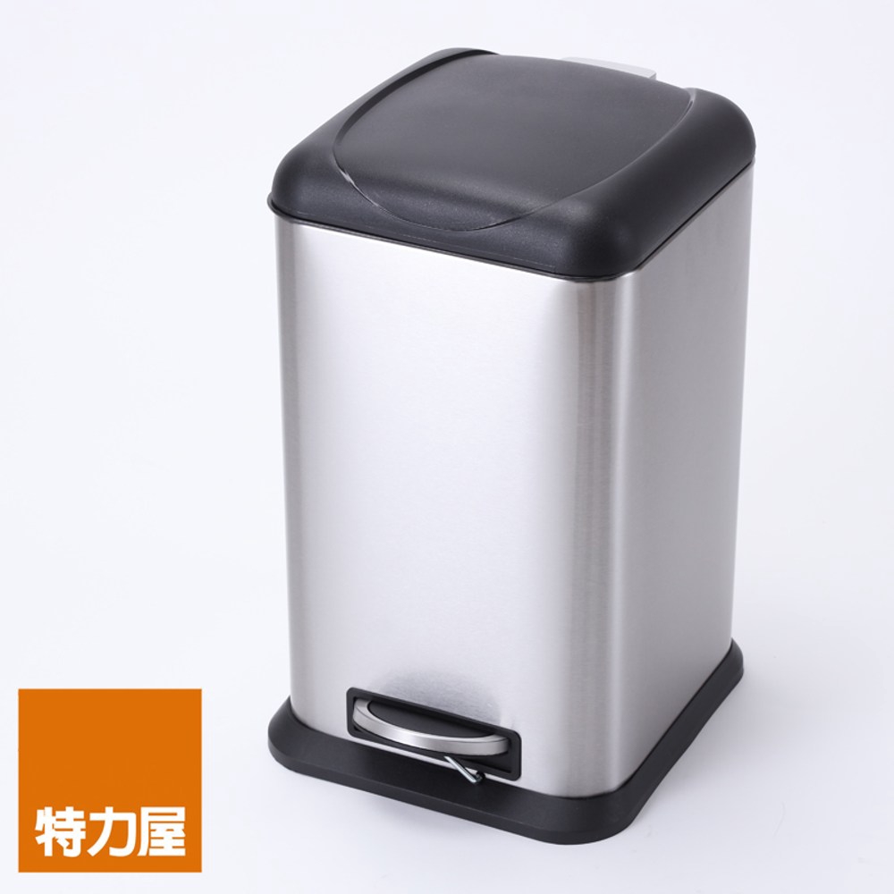 特力屋 方型緩降踏式垃圾桶12L