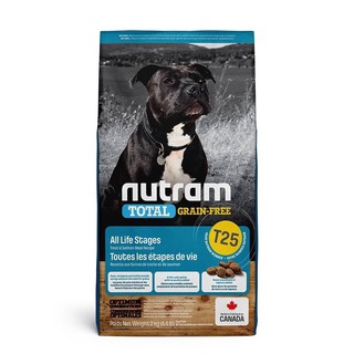 Nutram 紐頓-T25無榖全犬(鮭魚+鱒魚)【潔牙大顆粒】成幼犬狗飼料