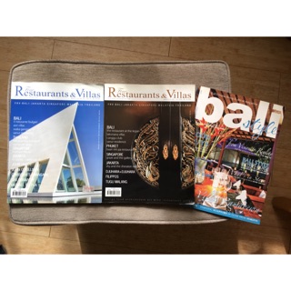 二手雜誌～Restaurants&Villas / Bali style 共3本