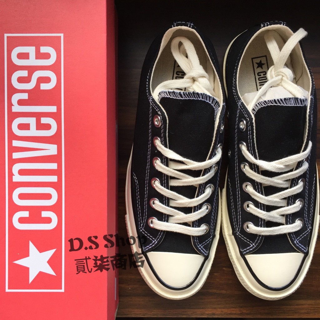 (D.S) Converse All Star '70 1970 低筒 黑色 男女鞋 帆布鞋 三星標 162058C