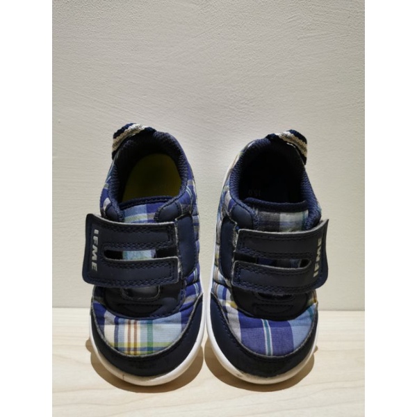 【IFME】輕量系列 15公分 藍色格紋 日本 童鞋
