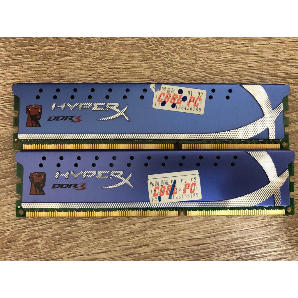 二手 kingstone 金士頓 (DDR3 1600 4G*2=8G) 記憶體  散熱片 原廠終身保固