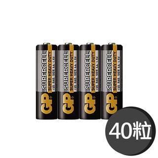 【超霸GP】超級環保3號(AA)/4號碳鋅電池40粒裝(1.5V電池) 現貨 廠商直送
