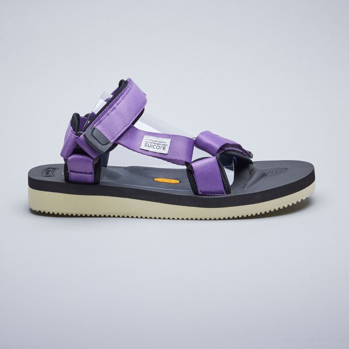 SUICOKE DEPA-V2 紫色 涼鞋 尼龍 耐磨 魔鬼氈 VIBRAM 黃金大底【SK19022V2PU】KS