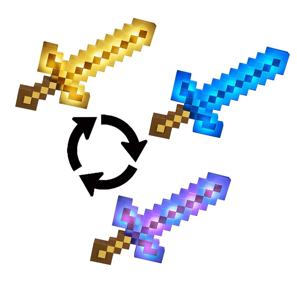 2020年minecraft玩具 發聲武器 閃光劍 冒險劍 手工模型 蝦皮購物