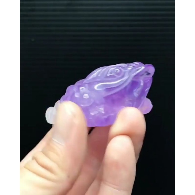 紫水晶蟾蜍小擺件💛紫色控