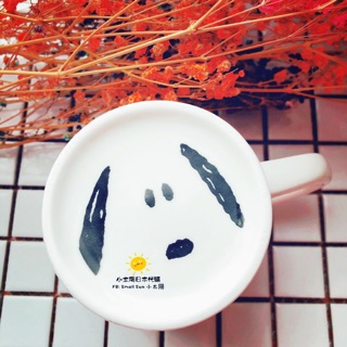 《現貨》SNOOPY 史努比 微笑塗鴉杯底 陶瓷馬克杯