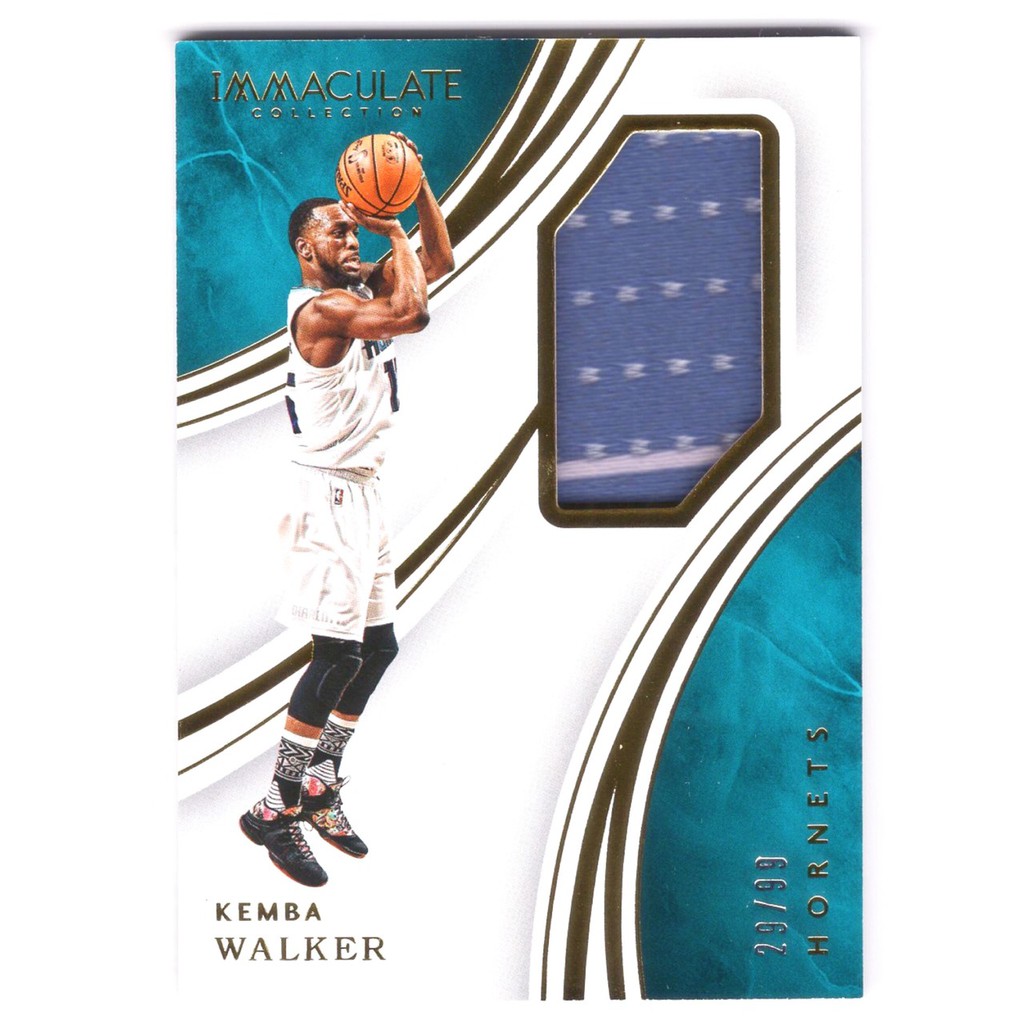 肯巴沃克 Kemba Walker 小國寶Immaculate限量99張球衣卡 NBA 球員卡 球衣卡 球衣