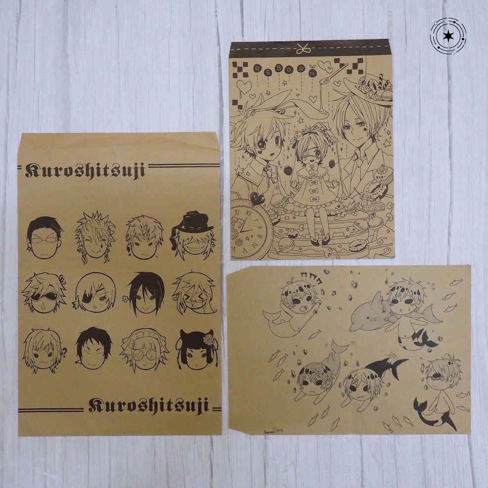 流星街 現貨 黑執事 家庭教師 Free 無料紙袋 賽巴斯欽 謝爾 葬儀屋 澤田鋼吉 六道骸 七瀨遙 同人 蝦皮購物