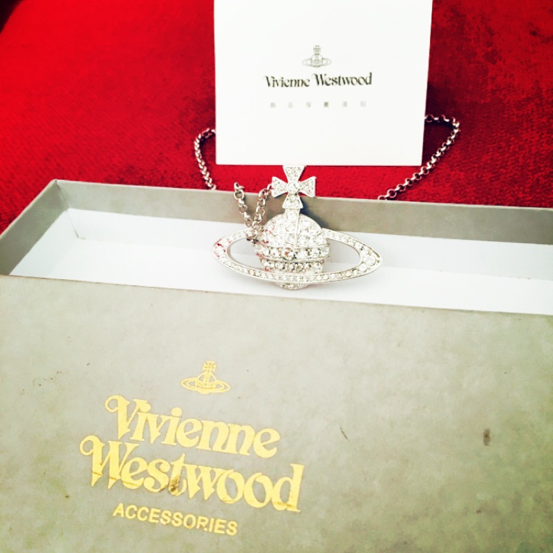 Vivienne Westwood 純銀 星球水晶項鍊
