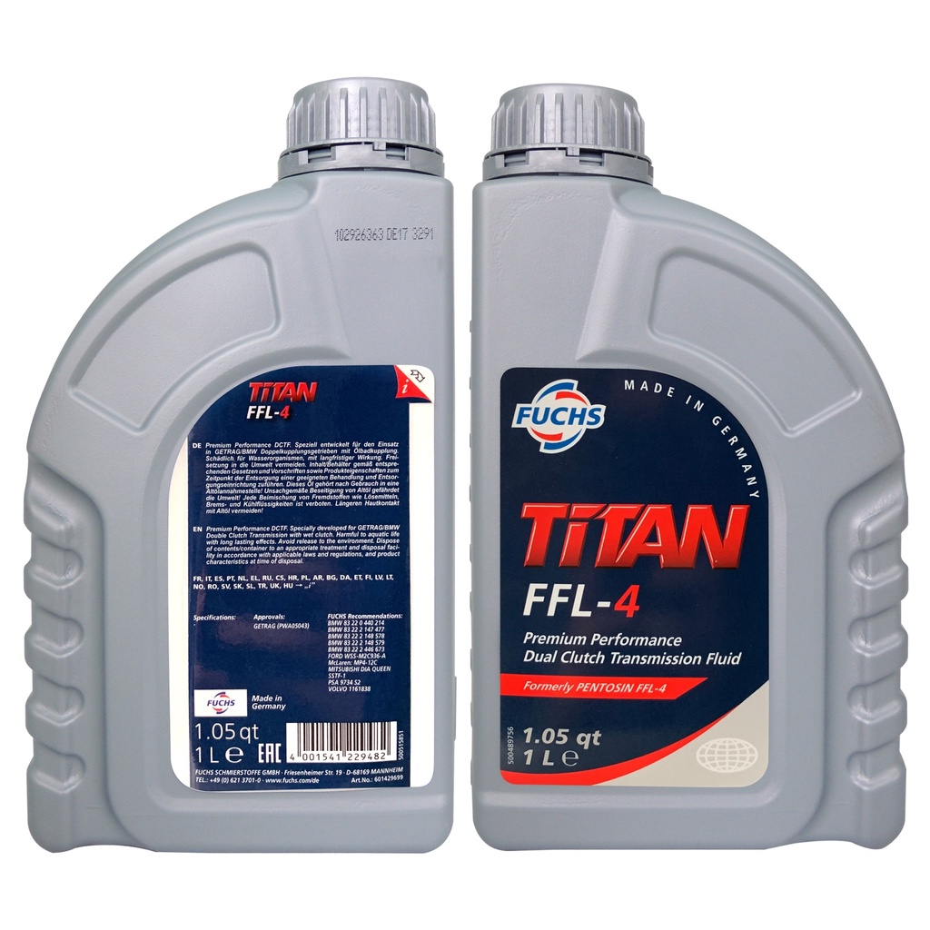 【車百購】 Fuchs TiTAN FFL-4 雙離合變速箱油 同Pentosin FFL-4