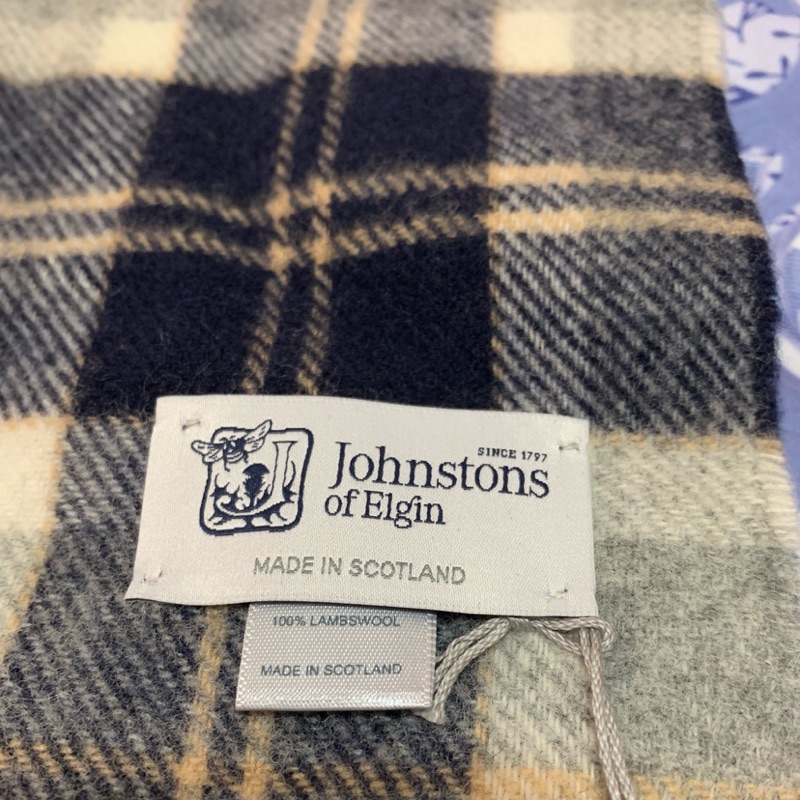 ♦️全新♦️Johnstons of Elgin 100%純羊毛圍巾蘇格蘭製 正品 男女用皆宜 Bannockbane