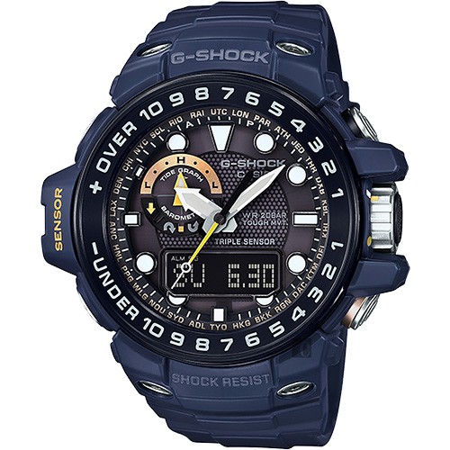 CASIO卡西歐 G-SHOCK MASTER 海軍蛙人太陽能電波手錶-藍 GWN-1000NV-2A