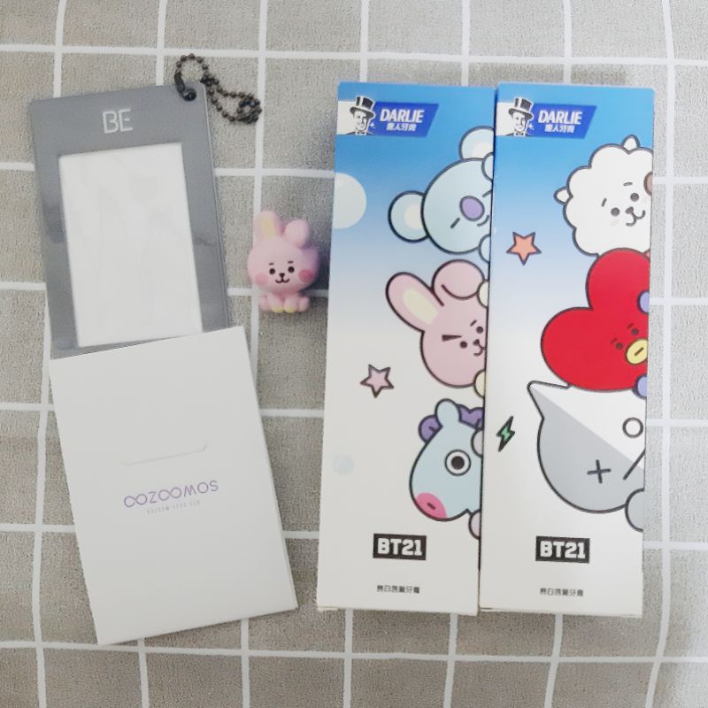 BTS BT21 生活小禮包 牙膏 特典卡套 Cooky螢幕公仔 sowoozoo小卡