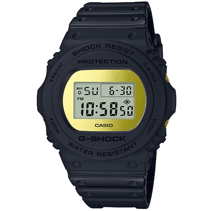 【CASIO】卡西歐G-SHOCK 鬧鈴電子錶-黑 / DW-5700BBMB-1 (台灣公司貨)