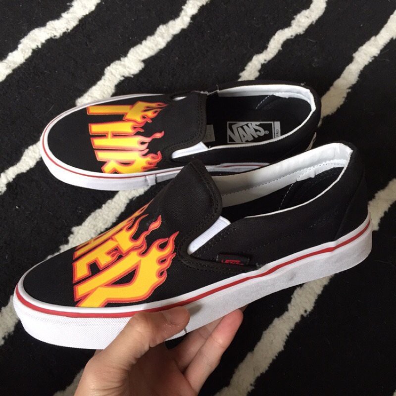 vans thrasher slip on
