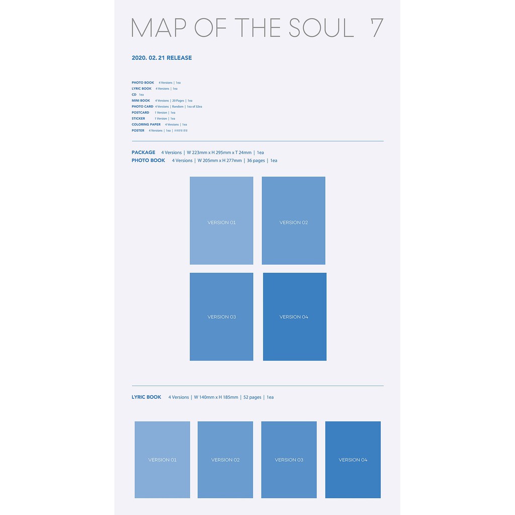 【代購】BTS MAP OF THE SOUL：7 防彈少年團 專輯代購
