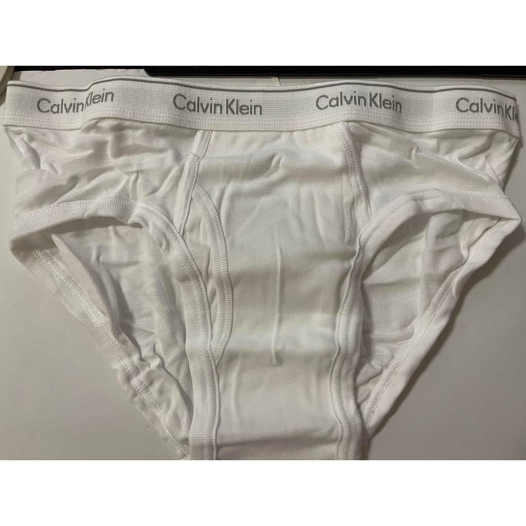 全新 Calvin Klein CK 男白色開口三角褲 M號