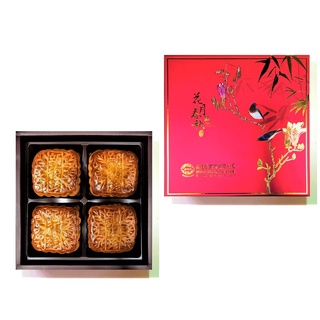 新復珍｜中秋大廣式月餅花月春秋禮盒-4入