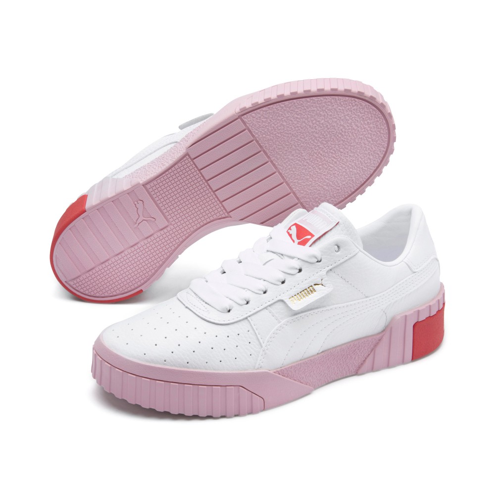 【CHII】韓國代購 PUMA Cali Wns 粉紅 粉色底 白粉 粉白 紅標 369155 02