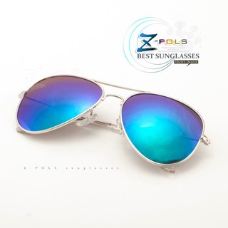 視鼎Z-POLS 名牌風格復古款飛行員最愛 寶麗來頂級電鍍多層膜抗UV400偏光眼鏡，新上市 綠彩多層膜電鍍