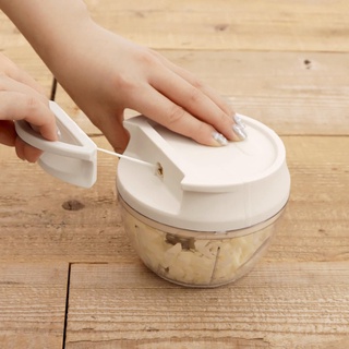 【日本進口正品】3COINS 手拉切碎器 切菜機 料理 切菜機 手拉式切蒜器 切菜器 絞肉器【J-3C014】