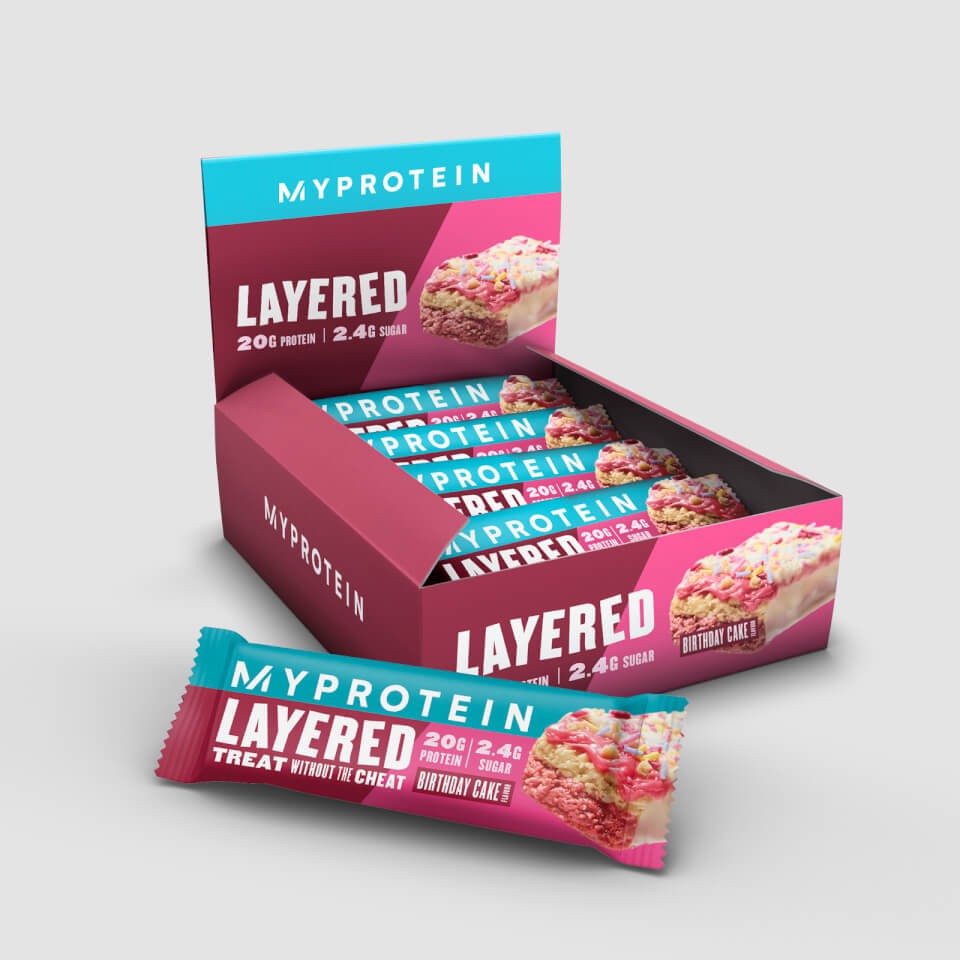 【現貨】Myprotein 六層夾心高蛋白棒 生日蛋糕