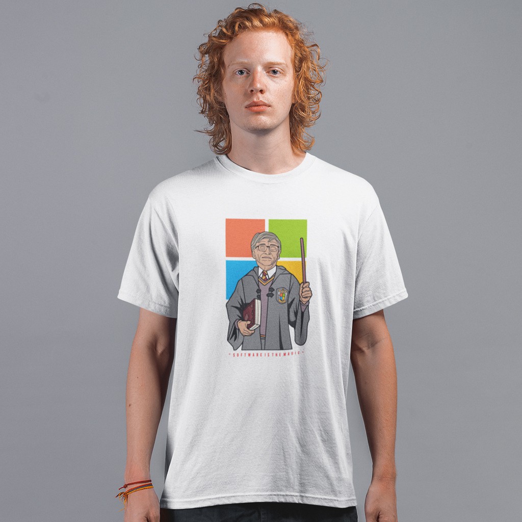 Harry Potter Gates 中性短袖T恤 3色 (現貨) 比爾蓋茲哈利波特趣味純棉情侶潮T班服團體服印花個性