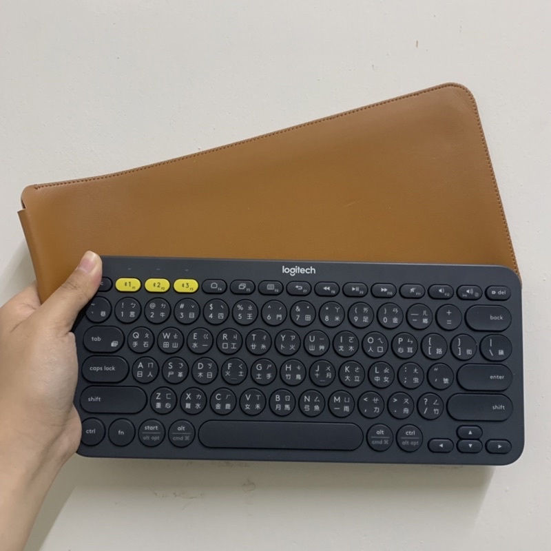 【二手3C】羅技Logitech K380跨平台藍牙鍵盤 無線鍵盤 附鍵盤皮套