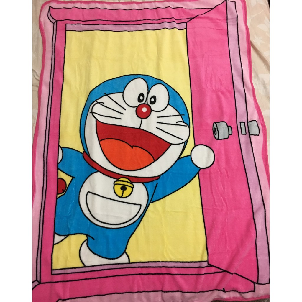 ，s，日本景品 哆啦A夢 任意門 造型薄毛毯 毛毯 車用小毯  小叮噹 彩色盒裝