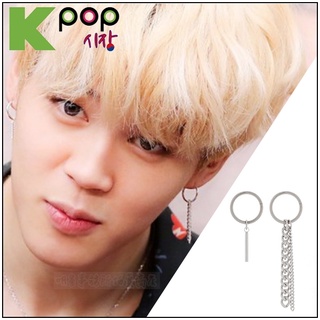 ❌免運❌ 韓國進口 ASMAMA正品 防彈少年團 BTS Jimin 樸智旻 同款直桿長鏈組合耳環